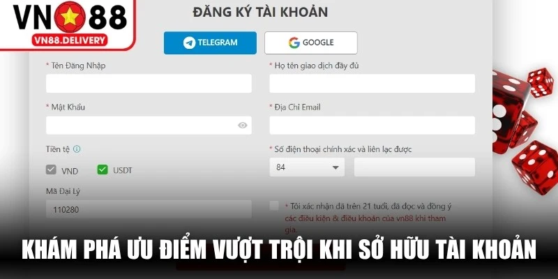 Khám phá những ưu điểm vượt trội khi sở hữu tài khoản cá cược VN88